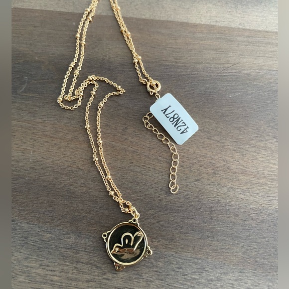 Gold Snake Charm Necklace - Picture 4 of 4